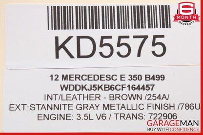 10-20 Mercedes W212 E350 E550 Real Left Window Regulator Motor 2078200542 OEM