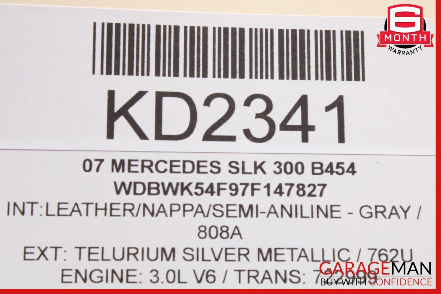 05-11 Mercedes R171 SLK300 SLK350 Front Right Passenger Exterior Door Handle OEM