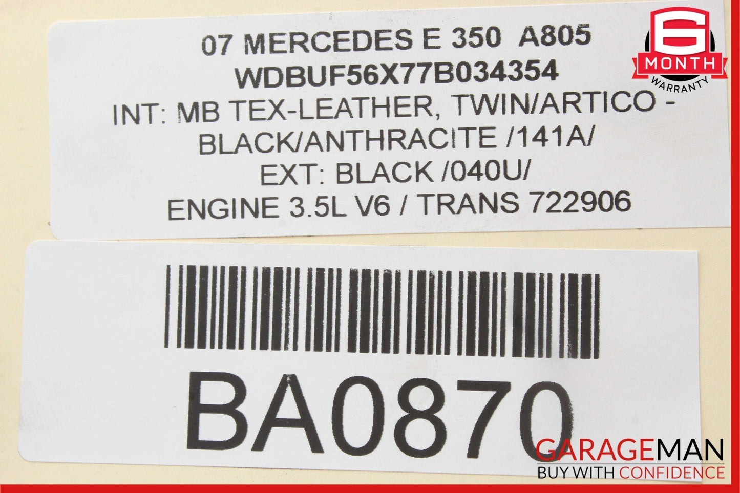 03-11 Mercedes W211 E350 CLS550 Front Right Passenger Side Upper Control Arm OEM