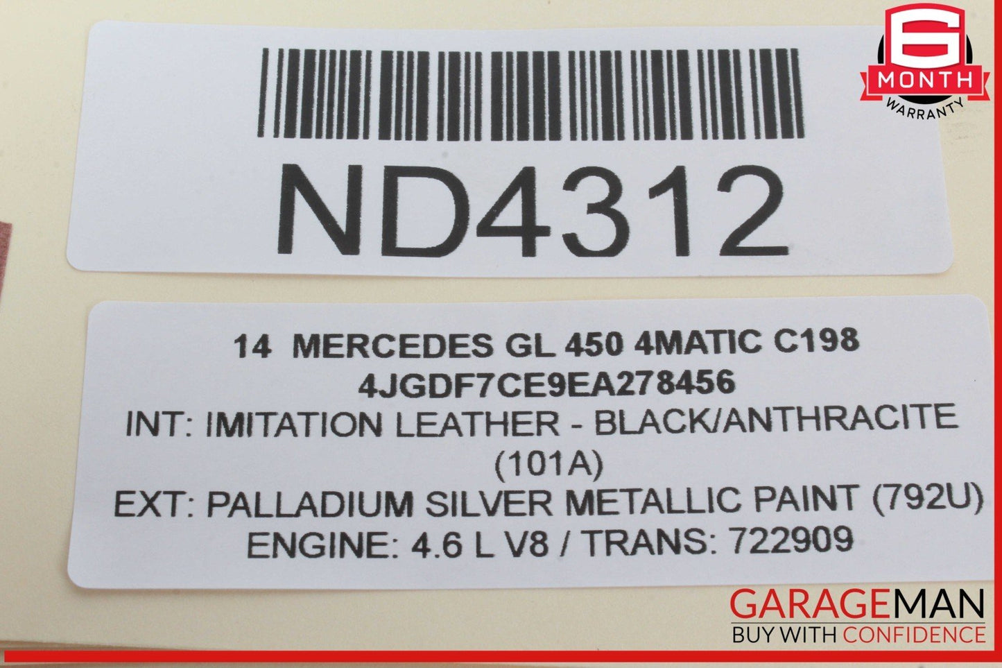 06-19 Mercedes X164 GL450 4MATIC Rear Glass Windshield Wiper Motor 2518200042