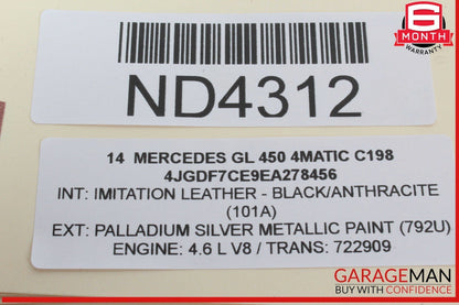 06-19 Mercedes X164 GL450 4MATIC Rear Glass Windshield Wiper Motor 2518200042