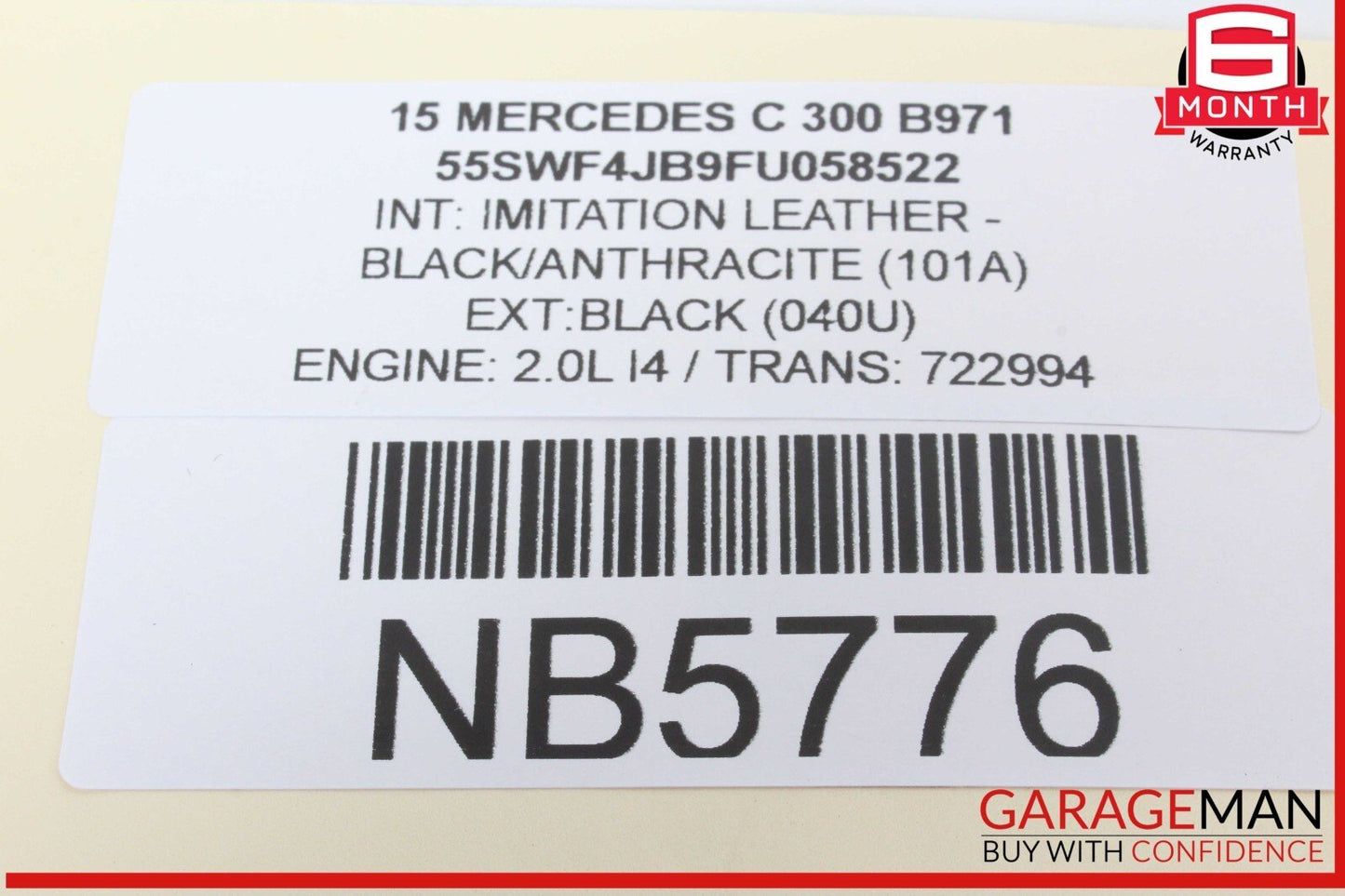 15-19 Mercedes W205 C300 C400 Media Center Dashboard Hazard Control Switch OEM