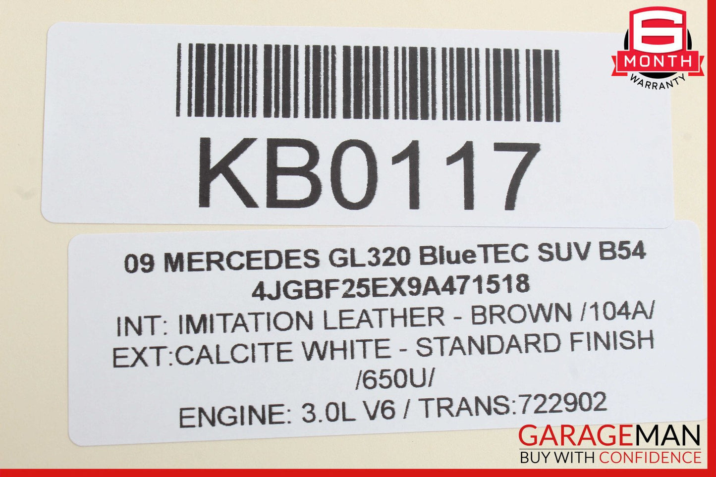 06-12 Mercedes X164 GL320 Steering Column Trim Shroud Cover 1644600195 OEM
