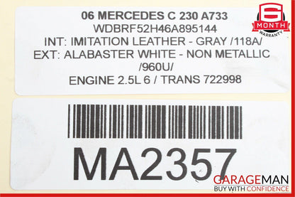 01-07 Mercedes W203 C230 Front Left Side RWD Spindle Knuckle Hub Bearing OEM
