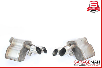 14-17 Maserati Ghibli Rear Left & Right Side Exhaust Muffler Tip Pipe Set of 2