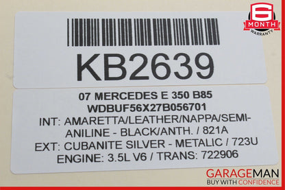 03-11 Mercedes W211 E350 CLS500 Front Right Side Under Seat Control Module OEM