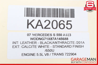 07-13 Mercedes W221 S550 S450 Rear Right or Left Side Door Control Module OEM