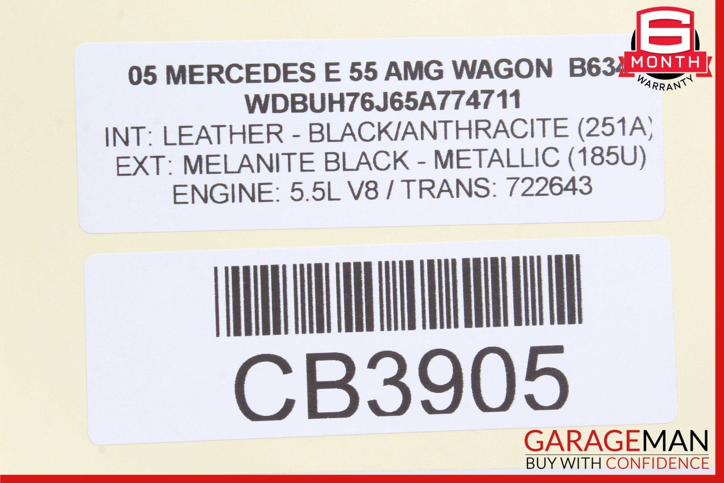 03-06 Mercedes W211 E55 CL55 AMG Engine Motor Crankshaft Rear Cover Seal OEM