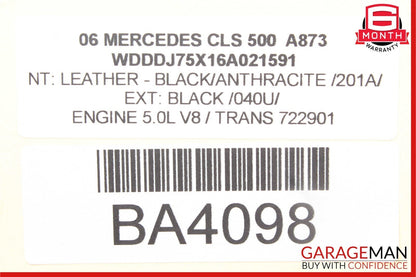 06-11 Mercedes W219 CLS500 CLS550 Rear Left Driver Door Lock Latch Actuator OEM