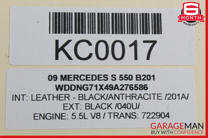 07-14 Mercedes W221 S550 Front Right Door Lock Latch Actuator Keyless Go OEM