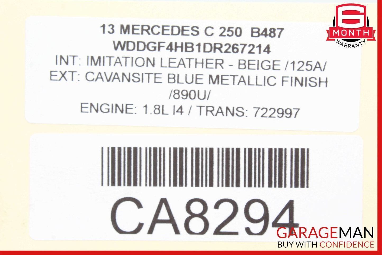 12-15 Mercedes W204 C250 SLK250 Engine Motor Valve Cover 2710161406 OEM