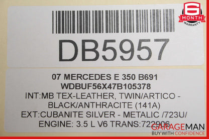 07-09 Mercedes W211 E350 E320 Front Right Lower Bottom Driver Seat Cushion OEM