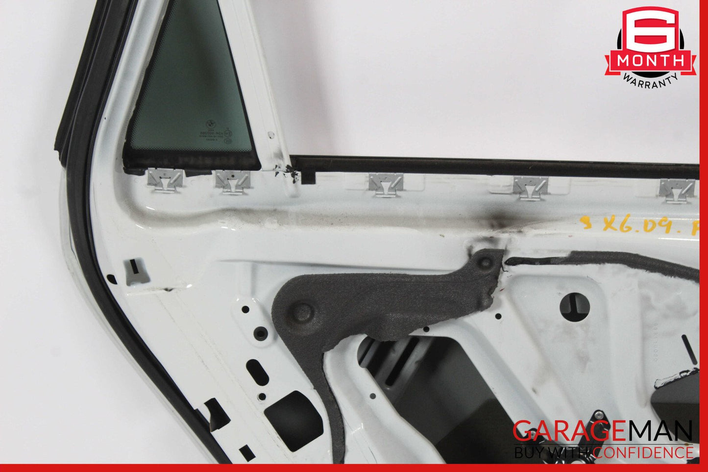 08-14 BMW X6 Rear Left Exterior Door Shell OEM