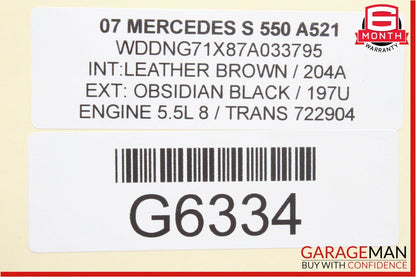 07-09 Mercedes W221 S550 Front Dash Dashboard Trim Panel Cover Bezel Wood OEM