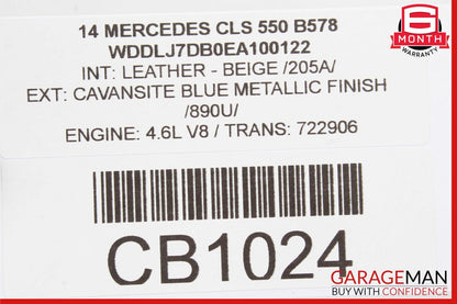 08-18 Mercedes CLS550 E350 C300 Rear Right or Left Side Lower Thrust Control Arm