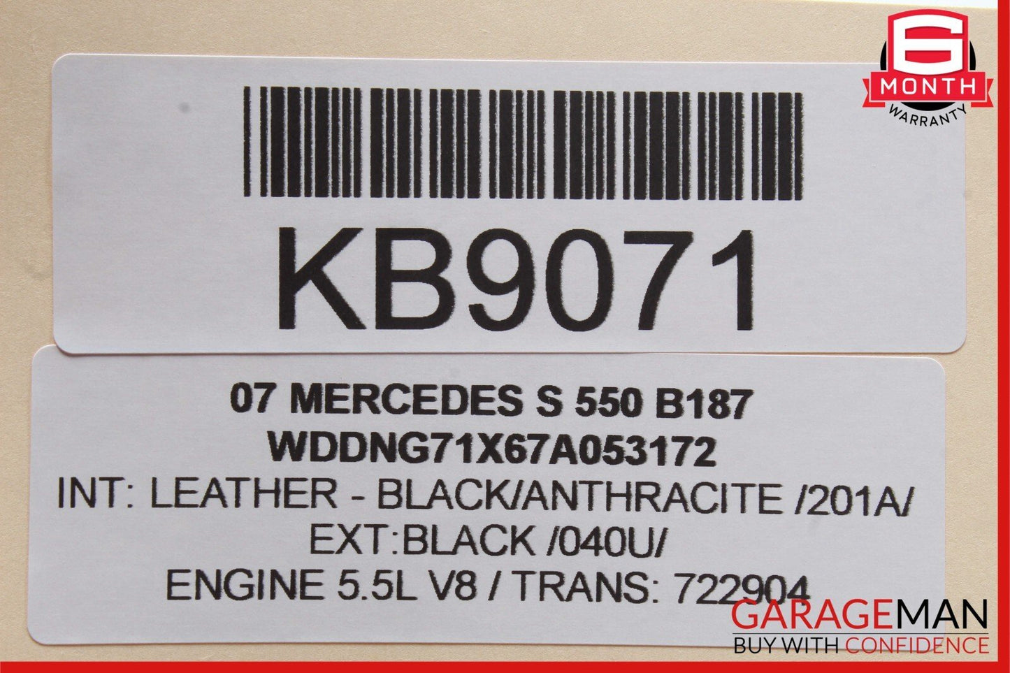 07-13 Mercedes W221 S550 S65 AMG Rear Left Driver Side Exterior Door Handle OEM