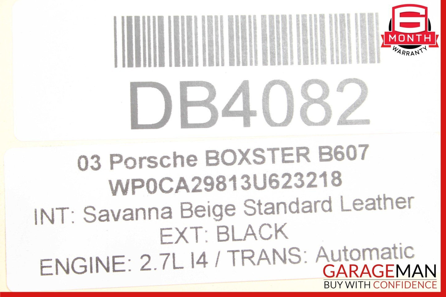 00-04 Porsche Boxster 986 Carrera 911 Front Subframe Sub Frame Crossmember OEM