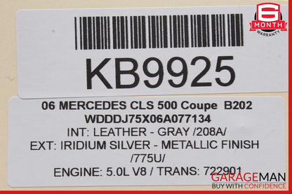 06-11 Mercedes W219 CLS500 Rear Right Exterior Door Handle Keyless Go OEM