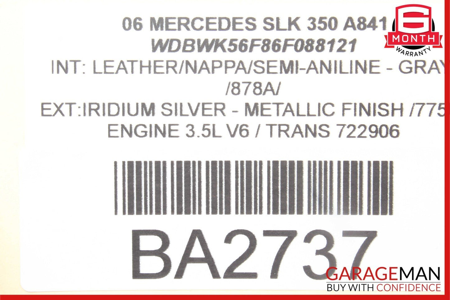 05-11 Mercedes R171 SLK350 Heating Heated Seat Control Module Unit Q4 OEM