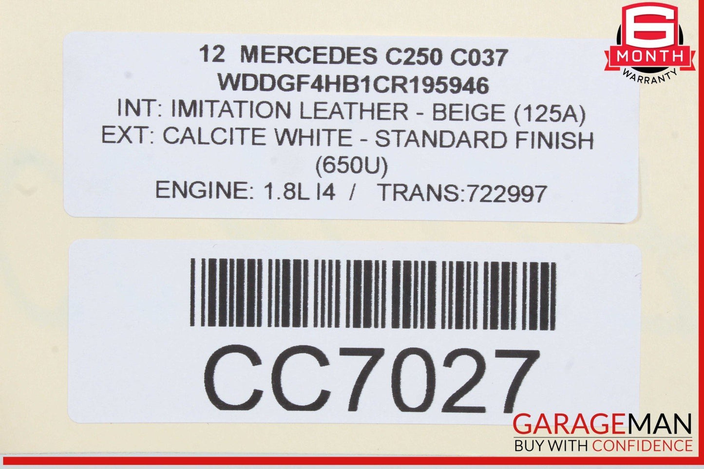 12-15 Mercedes W204 C250 Rear Diff Differential Axle Carrier Assembly RWD OEM
