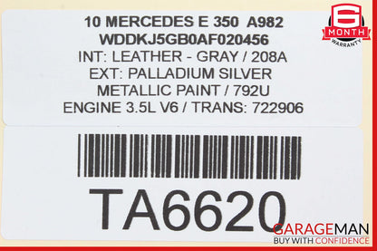 10-13 Mercedes W207 E350 E550 Coupe Right Exterior Door Handle Silver OEM