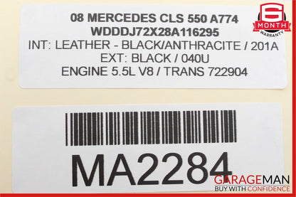 06-11 Mercedes W219 CLS550 Rear Overhead Dome Light Reading Map 2118207501 OEM