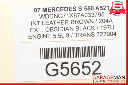 07-13 Mercedes W221 S550 CL550 Cluster Control Switch Module Unit 2218201810 OEM