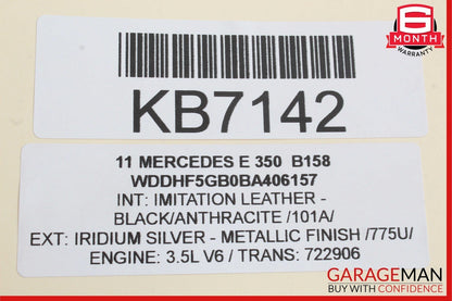 10-13 Mercedes W212 W207 E350 E500 Steering Wheel w/ Paddle Shifters Black OEM