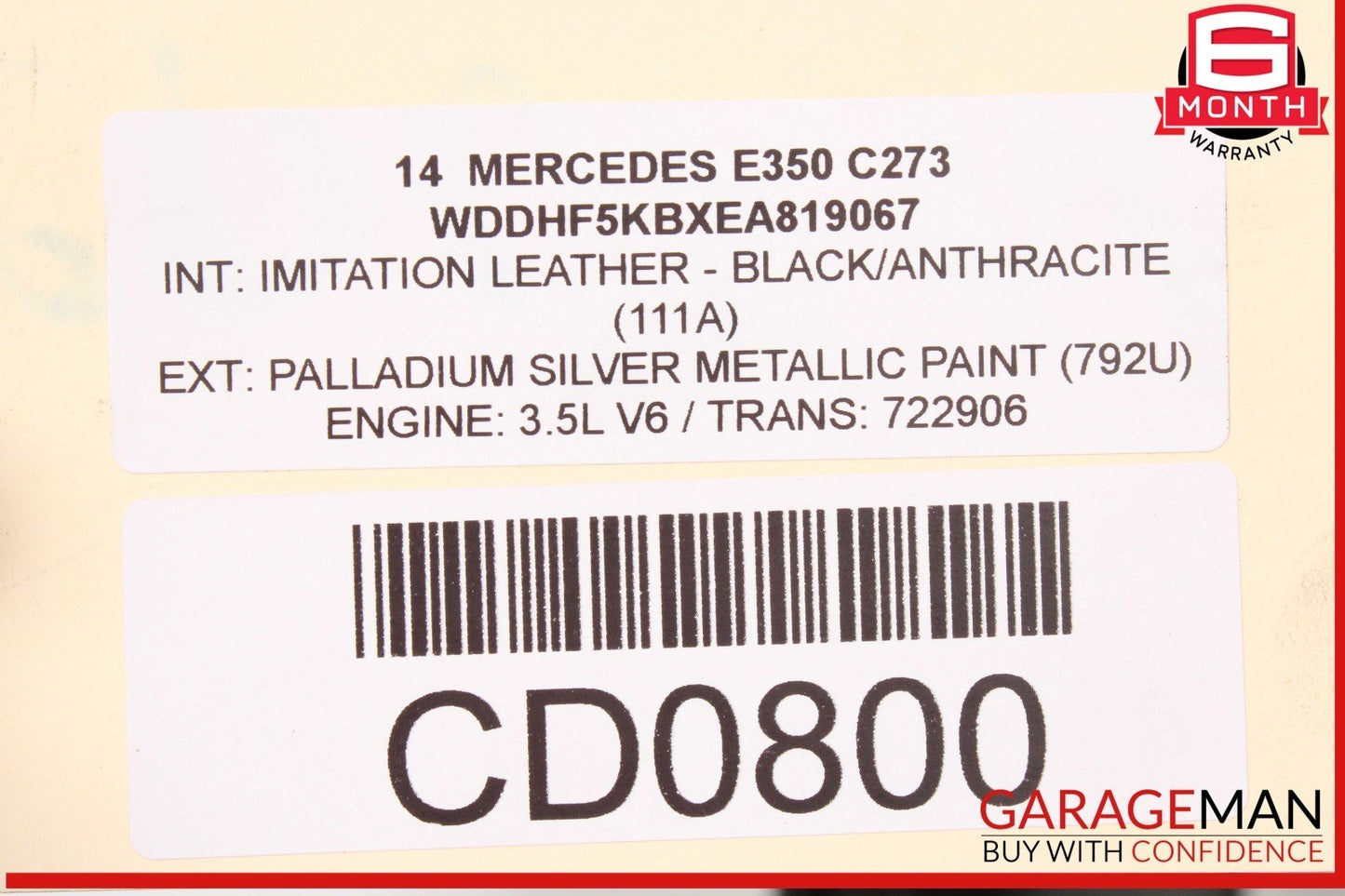 14-16 Mercedes W212 E350 E550 Sedan Sport Left Side Skirt Rocker Panel OEM
