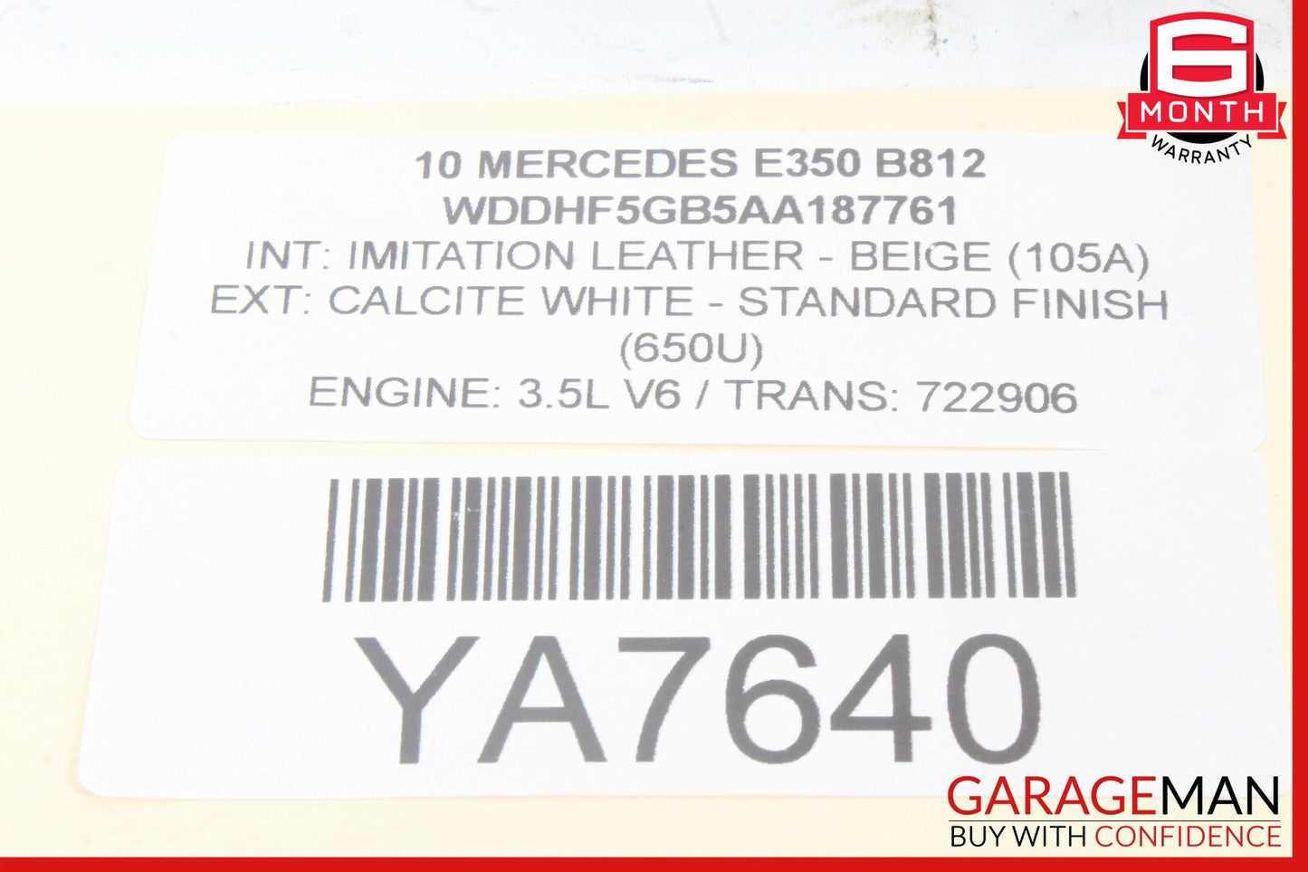 10-13 Mercedes W212 E350 E550 Sedan Inner Tail Light Lamp Rear Right Side OEM