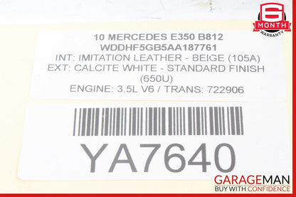 10-13 Mercedes W212 E350 E550 Sedan Inner Tail Light Lamp Rear Right Side OEM