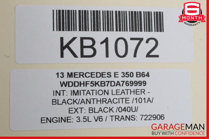 08-17 Mercedes W212 E350 GLK350 C350 Rear Left Side Door Lock Latch Actuator OEM