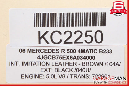 06-13 Mercedes W164 ML350 GL450 R350 Front Left Side Exterior Door Handle Black
