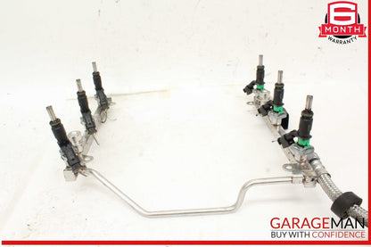 05-12 Mercedes W211 E350 SLK300 Fuel Injector Rail w/ Fuel Injectors OEM