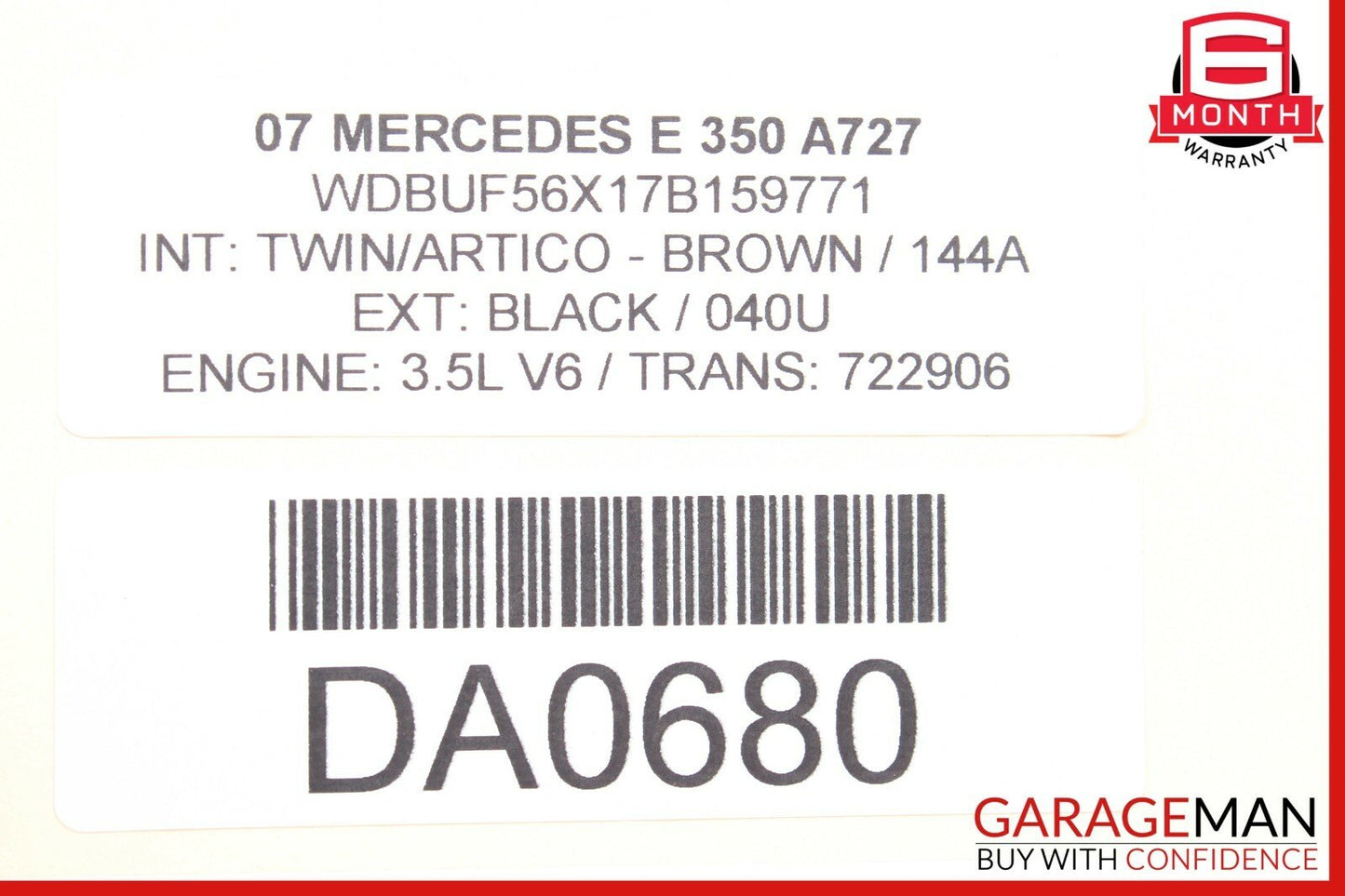03-12 Mercedes W211 E350 SLK280 GL550 E320 Seat Control Module Right Side OEM