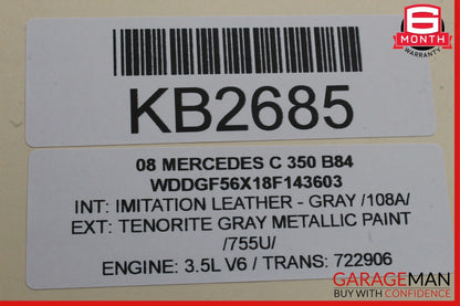 08-14 Mercedes W204 C350 Rear Left Driver Side Door Window Regulator Motor OEM