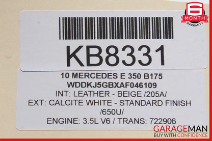10-17 Mercedes W207 E550 E350 E400 Front Left Side Door Tweeter Trim Cover Beige