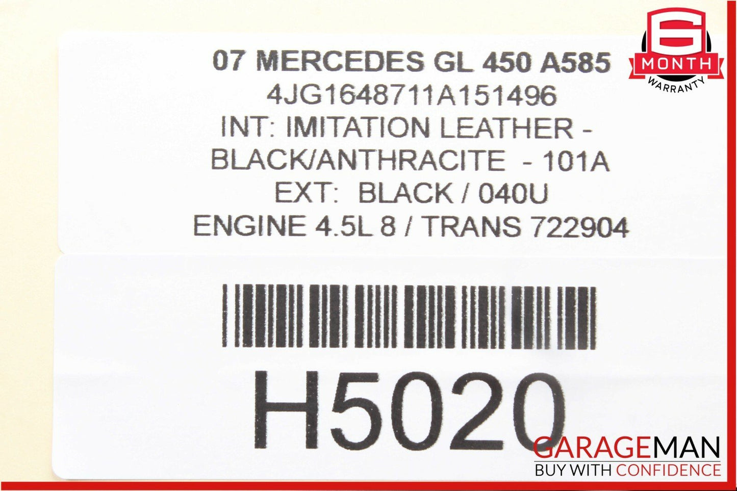 06-12 Mercedes X450 GL450 R350 Rear Windshield Glass Wiper Motor OEM