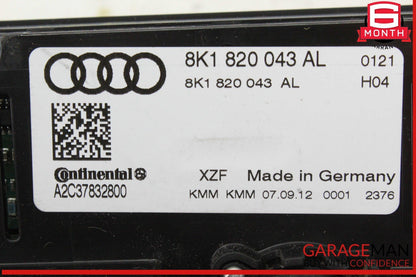 13-17 Audi Q5 SQ5 Front Dash AC A/C Air Conditioning Heater Climate Control Unit