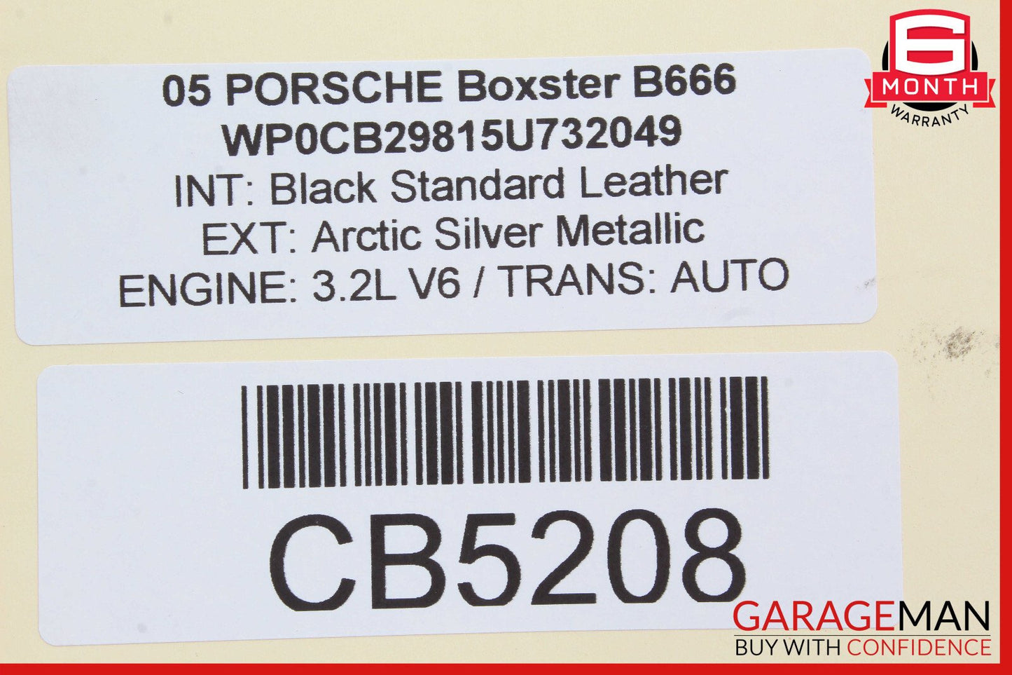 05-08 Porsche Boxster 987 Engine Motor Coolant Reservoir w/ Filler Neck Tube