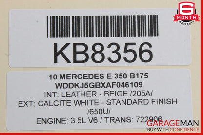 08-18 Mercedes CLS500 GLK350 E350 C350 Front Left Side Door Lock Latch Actuator
