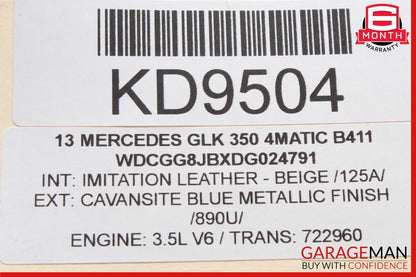 09-15 Mercedes X204 GLK350 Rear Right / Left Side Upper Rearward Control Arm