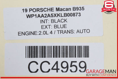 15-24 Porsche Macan 95B Front Right Side Interior Door Panel Assembly OEM