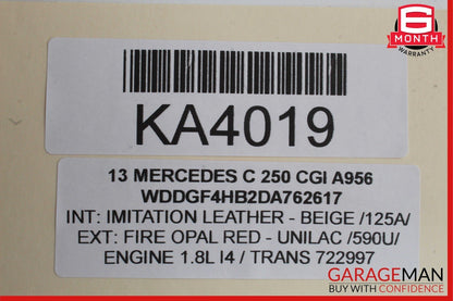 08-14 Mercedes W204 C250 C350 Front Right Side Door Window Regulator Motor OEM
