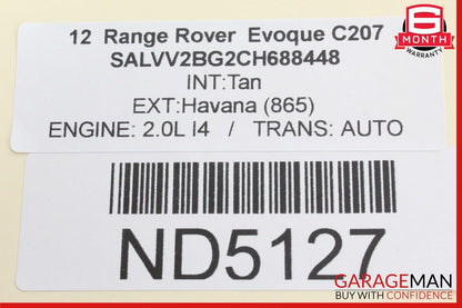 12-15 Range Rover Evoque Front Left Driver Side Seat Adjustment Control Switch