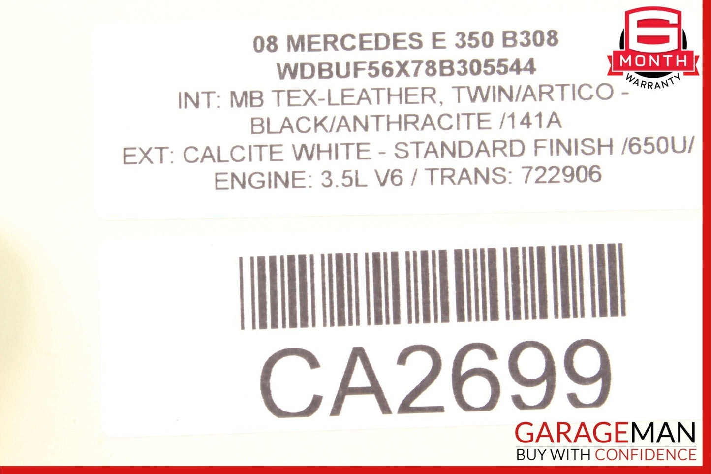 03-09 Mercedes W211 E320 E550 E500 Rear Left Door Window Regulator Motor Unit