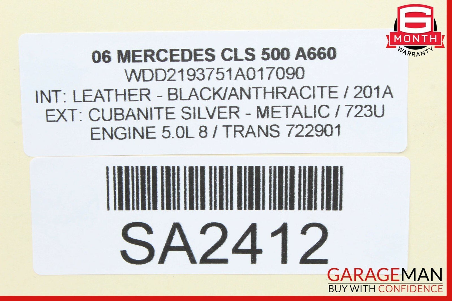 06-11 Mercedes W219 CLS500 Front / Rear Right Side Door Sound Audio Speaker OEM