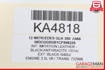 08-20 Mercedes X204 GLK350 C300 E350 Front Right Door Lock Latch Actuator OEM
