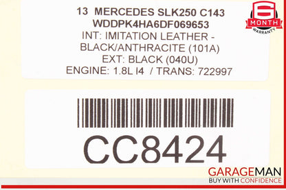 12-15 Mercedes R172 SLK250 Engine Cooling Radiator AC Air A/C Condenser OEM