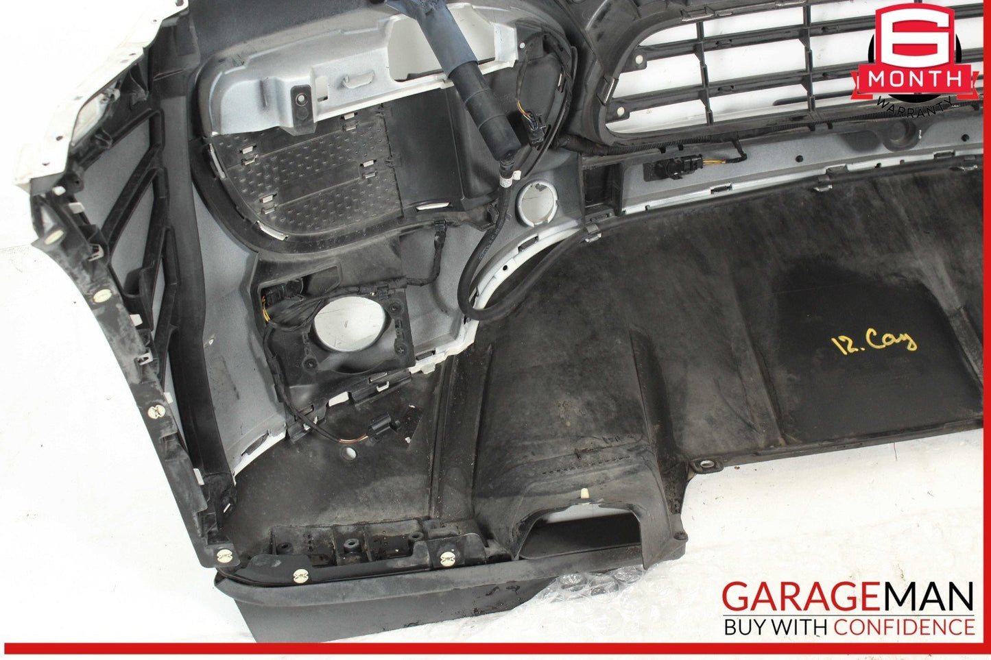 11-14 Porsche Cayenne 958 Front Bumper Cover Assembly White OEM
